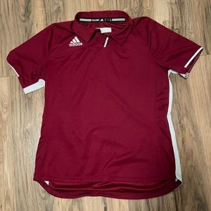 Crimson Addidas Polo